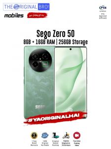 Sego Zero 50 - 8GB RAM - 256GB Storage - PTA Approved - 12 Months Warranty - Green - The Original Bro Mobiles - TOB42